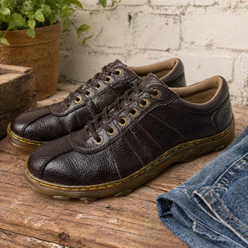 Dr‎ Martens Pembridge Men's Black Pebbled Leather Shoes Size 12 Oxfords Sneakers